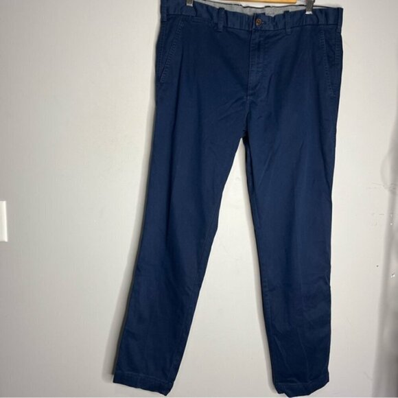 GAP Navy Blue Slim Cozy Stretch Twill Khakis, size 36x32 - Picture 2 of 9